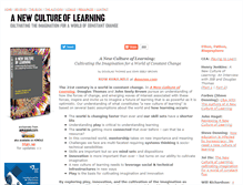 Tablet Screenshot of newcultureoflearning.com